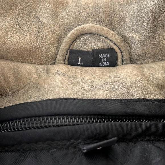 Victory Motorcycles USA Genuine Leather Distressed Two-Tone Jacket Men’s Large - Picture 9 of 9